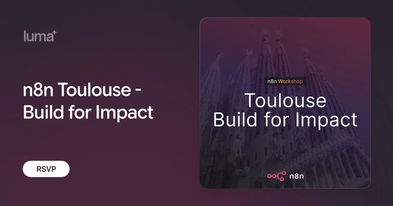 Affiche n8n Toulouse Build for Impact